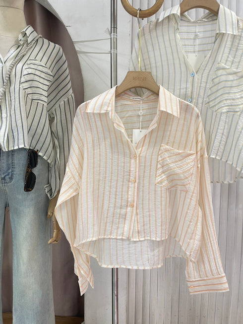 MATINEE Stripes Crop Shirts